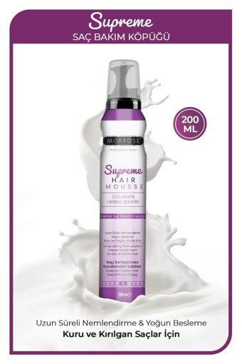 Morfose Supreme 3 Kuru Saçlar İçin Saç Köpüğü 200 ml