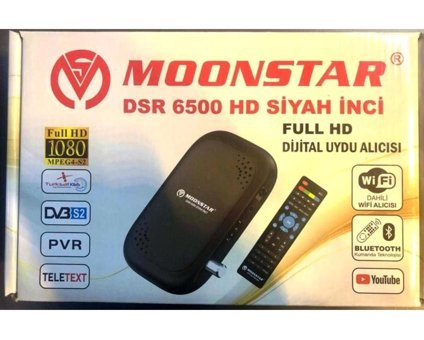 Moonstar DSR 6500 İnternetli Mini Çanaksız Full HD Uydu Alıcısı