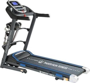 Hattrick 1000X 13 Programlı 120 kg Kapasiteli Motorlu Katlanabilir Koşu Bandı Mavi