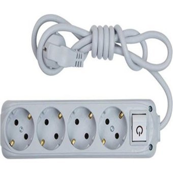 Almera 4'lü Soket 1.5 metre Usb'li Kablolu Tekli Akım Korumalı Priz