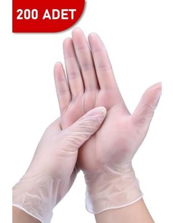 Floraplast Plastik Şeffaf Large Çok Amaçlı Temizlik Eldiveni 200 Adet