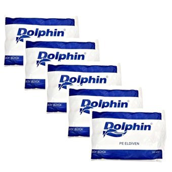 Dolphin Pe Şeffaf Large- XLarge Temizlik Temizlik Eldiveni 100x5 Paket