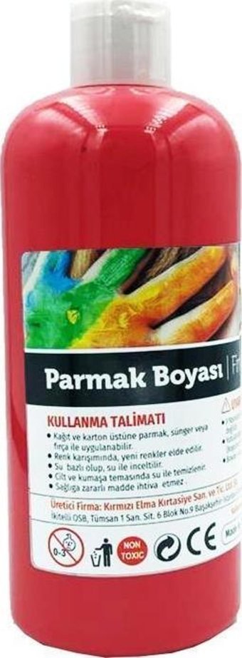 Red Apple 500 ml Tekli Kırmızı Parmak Boyası