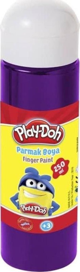 Play-Doh Yıkanabilir 250 ml Tekli Mor Parmak Boyası