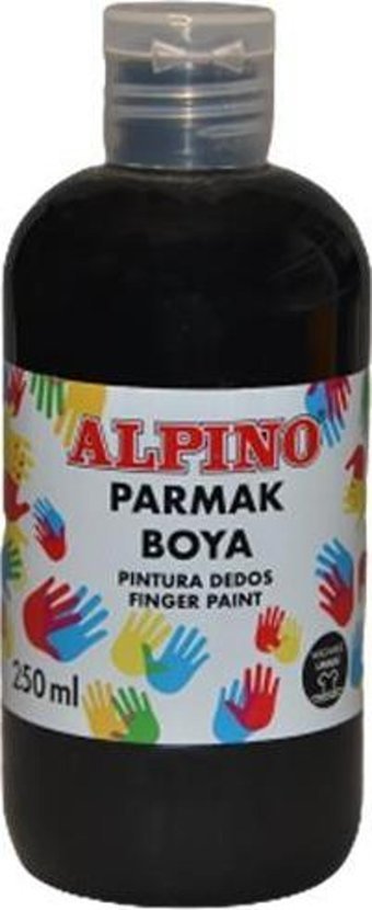 Alpino Yıkanabilir 250 ml Tekli Siyah Parmak Boyası