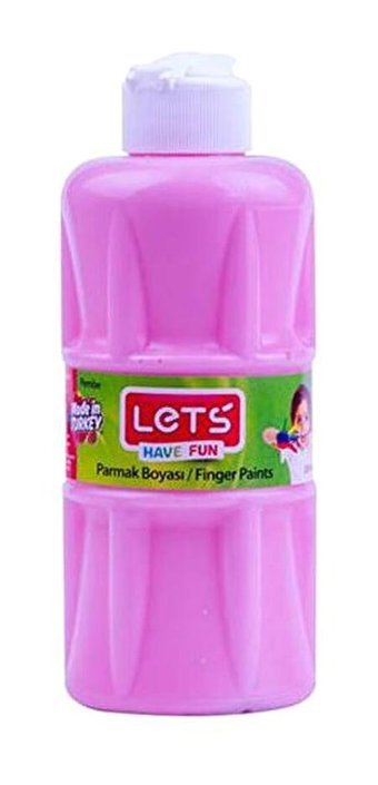 Let's Yıkanabilir 250 ml Tekli Pembe Parmak Boyası