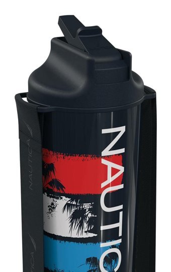 Nautica Sport Akrilik 950 ml Pipetli Outdoor Matara Termos Navy Sunset