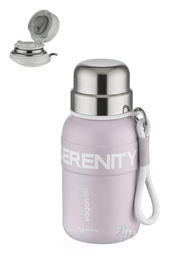Vagonlife Taşıma Askılı - FF1005 Paslanmaz Çelik 600 ml Pipetli Outdoor Matara Termos Pudra