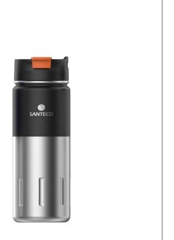 Arçelik Santeco Kotka Paslanmaz Çelik 500 ml Outdoor Şişe Termos Siyah - İnox