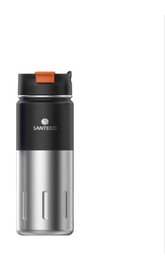 Arçelik Santeco Kotka Paslanmaz Çelik 500 ml Outdoor Şişe Termos Siyah - İnox
