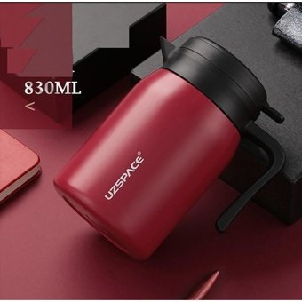 Uzspace Office Serisi Paslanmaz Çelik 830 ml Outdoor Sürahi Termos Kırmızı