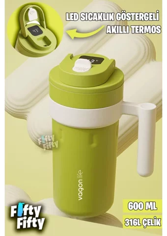 Vagonlife Vgn 2009 Evet 600 ml Outdoor Bardak Termos Yeşil