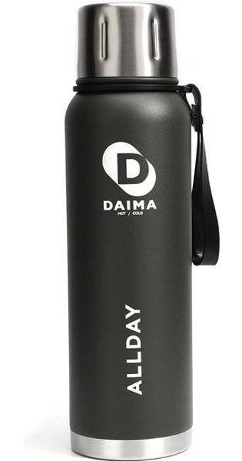 Daima Allday Paslanmaz Çelik 1 lt Outdoor Termos Termos Yeşil