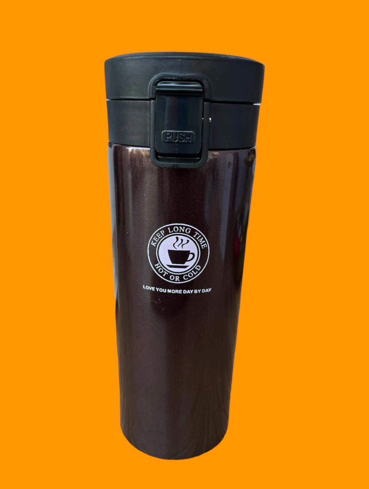 Arow Süper Trend - D-281 Paslanmaz Çelik 500 ml Outdoor Bardak Termos Kahverengi