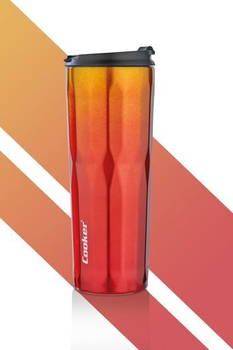 Cooker New Cool Lüx Çelik 500 ml Outdoor Bardak Termos Kırmızı - Turuncu