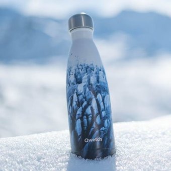 Qwetch Buz Desen Paslanmaz Çelik 500 ml Outdoor Şişe Termos Çok Renkli