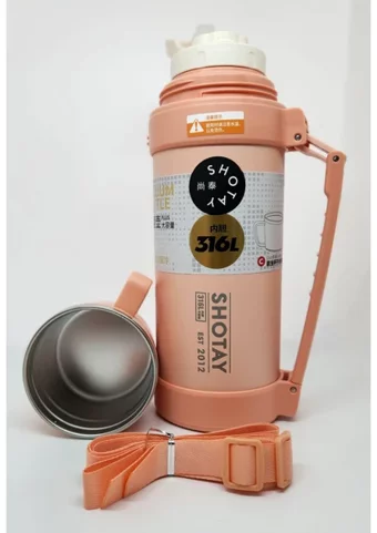 Shotay Nature Paslanmaz Çelik 1.2 lt Outdoor Termos Termos Pembe