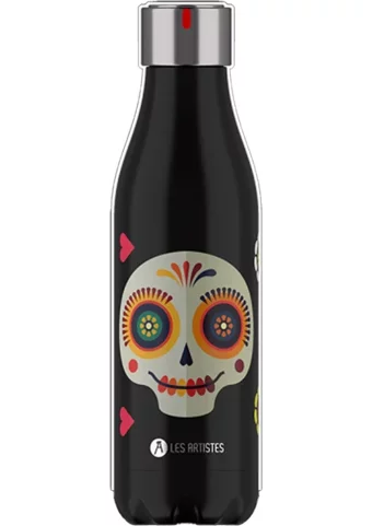 Les Artistes Paris Sugar Skull Paslanmaz Çelik 500 ml Outdoor Şişe Termos Çok Renkli
