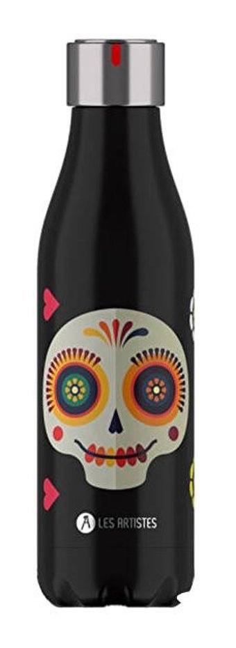 Les Artistes Paris Sugar Skull Paslanmaz Çelik 500 ml Outdoor Şişe Termos Çok Renkli