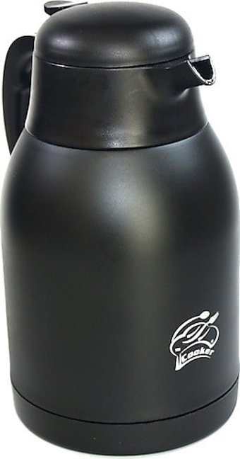 Cooker Bitter Çelik 2 lt Outdoor Çaydanlık Termos Siyah