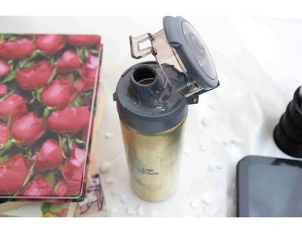 Ktyra52 Pisa Kulesi Paslanmaz Çelik 550 ml Outdoor Termos Termos Gold