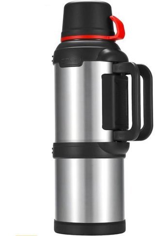 Dofrise Travel Pot Paslanmaz Çelik 4 lt Outdoor Termos Termos Gümüş