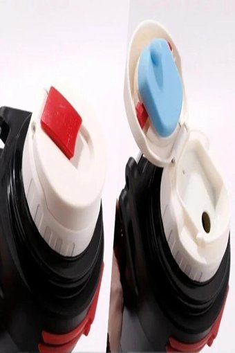 Helinaria Travel Pot Paslanmaz Çelik 4 lt Outdoor Termos Termos Gümüş - Siyah