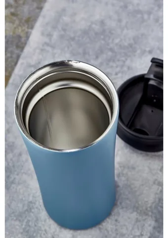 Wonder Acapulco Paslanmaz Çelik 400 ml Pipetli Outdoor Matara Termos Mavi
