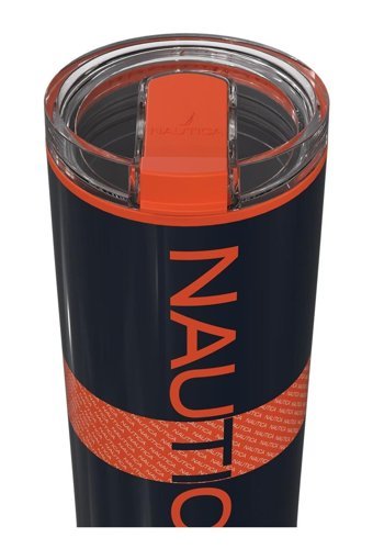 Nautica NTM02 Paslanmaz Çelik 650 ml Pipetli Outdoor Bardak Termos Navy Turuncu