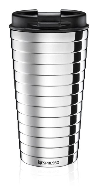 Nespresso Touch Travel Paslanmaz Çelik 345 ml Outdoor Bardak Termos Gümüş