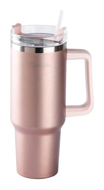 Tantitoni Move Paslanmaz Çelik 1.2 lt Pipetli Outdoor Bardak Termos Rose Gold