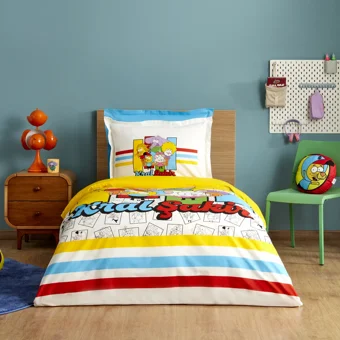 Karaca Home Pamuk 160x220 cm Lastikli Çarşaflı Kral Şakir Tek Kişilik Nevresim Takımı Çok Renkli