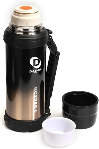 Daima 4Season Paslanmaz Çelik 1.8 lt Outdoor Termos Termos Siyah