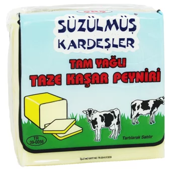 Süzülmüş Kardeşler Taze Kaşar Peyniri 500 gr