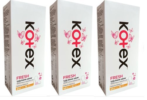 Kotex Fresh 48'li 3 Adet Uzun Günlük Ped