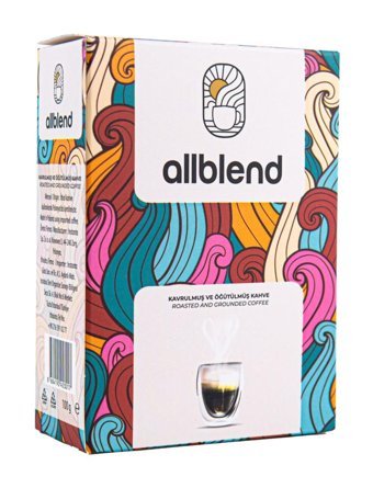 AllBlend Arabica Öğütülmüş Filtre Kahve 100 gr