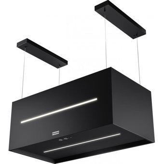 Franke Ada Tipi 240 W 740 m³ 80 cm Cam Karbon Filtreli Bacasız Duvar Tipi Davlumbaz Mat Siyah