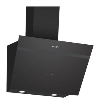 Siemens LC66KPJ60T 280 W 800 m³ 60 cm Cam Karbon Filtreli Bacalı Duvar Tipi Davlumbaz Siyah