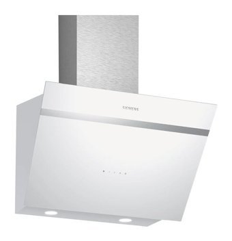 Siemens LC66KPJ20T 240 W 700 m³ 60 cm Cam Karbon Filtreli Bacalı Duvar Tipi Davlumbaz Beyaz