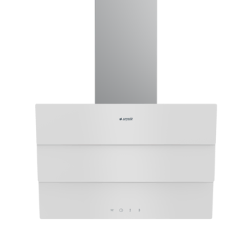Arçelik ADE 605-3 B 250 W 600 m³ 60 cm Cam Karbon Filtreli Bacasız Duvar Tipi Davlumbaz Beyaz