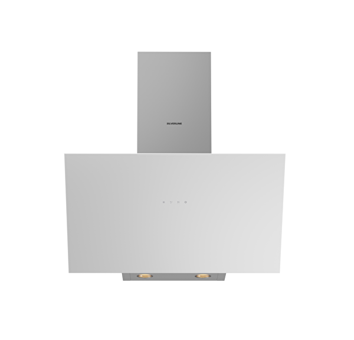 Silverline 3481 150 W 281 m³ 60 cm Cam Karbon Filtreli Bacalı Duvar Tipi Davlumbaz Beyaz