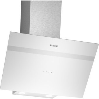 Siemens LC64KPJ20T 120 W 610 m³ 60 cm Cam Karbon Filtreli Bacalı Duvar Tipi Davlumbaz Beyaz