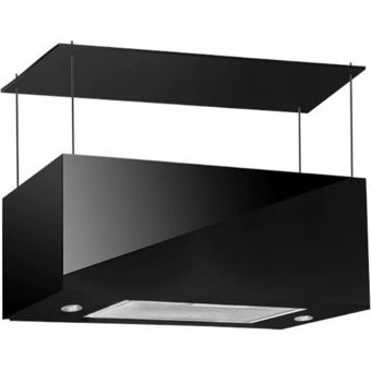 Alveus Diamond 190 W 650 m³ 60 cm Cam Karbon Filtreli Bacasız Duvar Tipi Davlumbaz Siyah