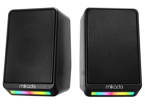 Mikado MD-178 RGB USB Kablolu 1+1 Bilgisayar Hoparlörü Siyah