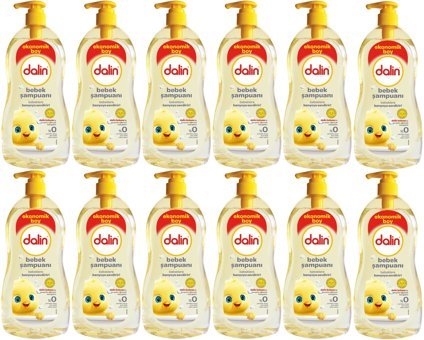 Dalin Göz Yakmayan Hipoalerjenik Yenidoğan İçin Bebek Şampuanı 12x900 ml