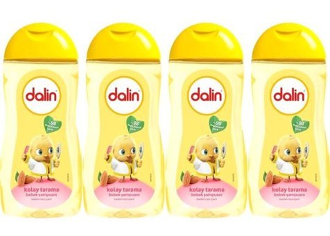 Dalin Kolay Tarama Göz Yakmayan Hipoalerjenik Yenidoğan İçin Bebek Şampuanı 4x200 ml