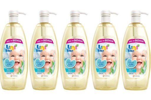 Uni Baby Göz Yakmayan Yenidoğan İçin Bebek Şampuanı 5x900 ml