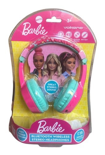 Volkano Mt-9938 Android & iOS Uyumlu 5.0 Silikonlu Kablosuz Kulak Üstü Bluetooth Kulaklık Pembe-Turkuaz