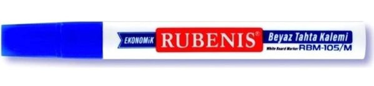 Rubenis Ekonomik Beyaz Tahta Kalemi Mavi 1 Adet