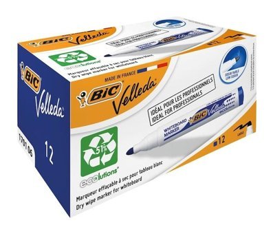 BIC VEL1701 TAHTA KALEM YUV.UÇ 12 Lİ MAVİ